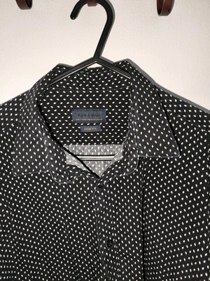 Zara shirt used, size S, slim fit, black and white