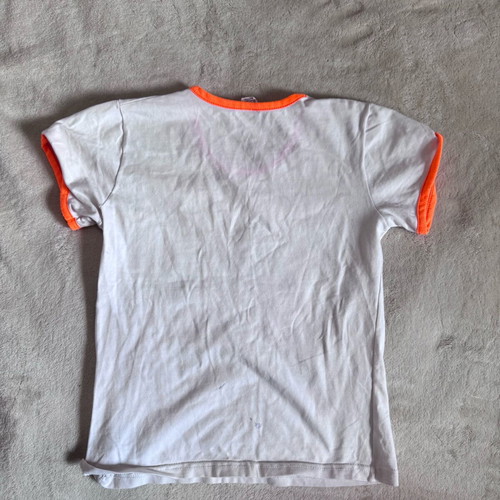 Areal women's t-shirt like new, size S 36, orange and white