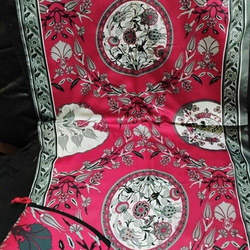 Silk scarf with matching pouch new