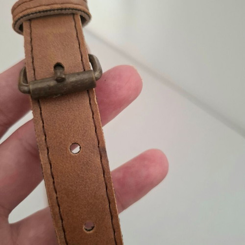 Tan Belt With Double Buckle New, 100 cm