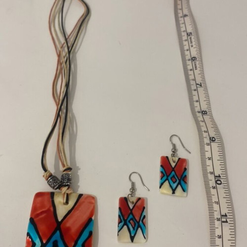 Handmade Indian jewelry set 3 pieces like new
