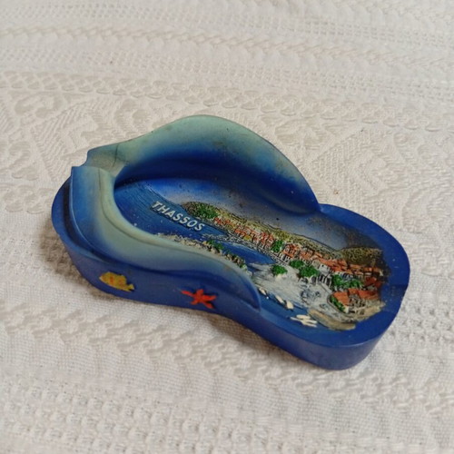 Thassos Souvenir Ashtray like new, 10 cm