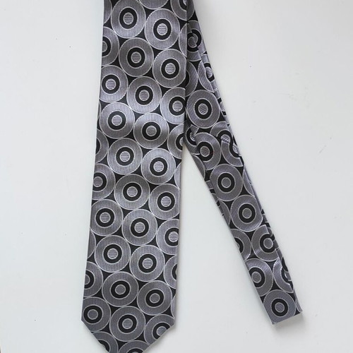 Tie Rack silk tie, black and grey