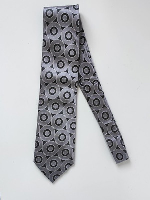 Tie Rack silk tie, black and grey