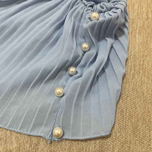Light long-sleeve shirt like new, turquoise, size M/38
