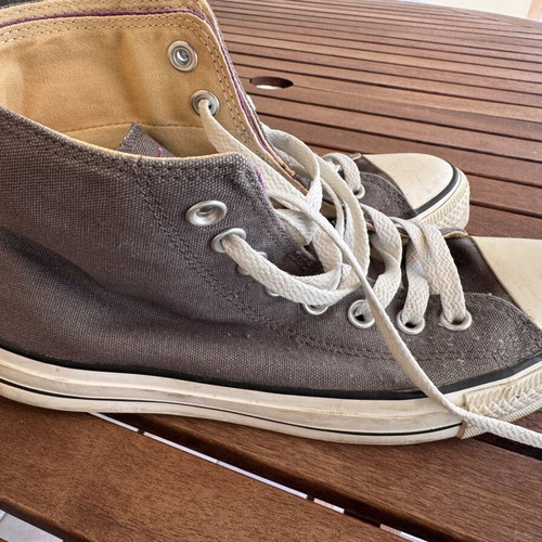 All Star Converse boots used, size 6.5, grey