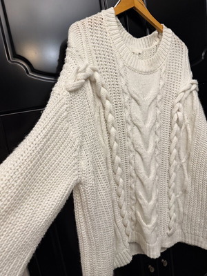 Extreme Oversized Knitwear H&M like new, beige, XXL