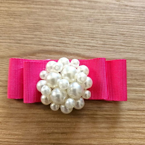 Decorative pearl accessories for sandals, ballerinas and bags new, set of 2
