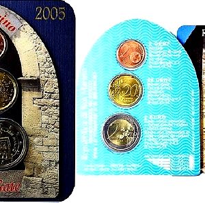 San Marino Mini Kit 2005  2 cent + 20 cent + περιέχει το 2 ευρώ