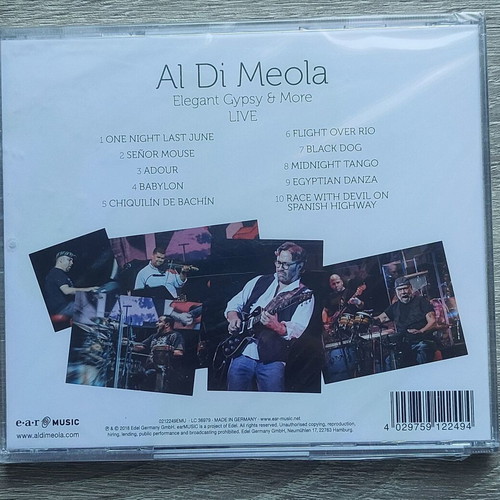 Al Di Meola Elegant Gypsy & More Live CD new, jazz