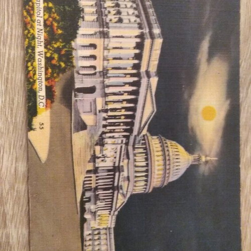 Collectible rare postcard used from the 1950s