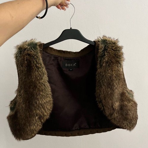 Doca fur bolero used, brown no s-m