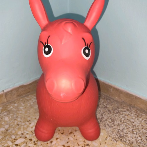 Hop Hop Pony inflatable toy red used