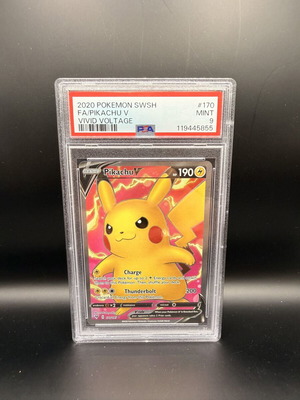 Pokemon Pikachu PSA 9 Vivid Voltage κάρτα καινούργια