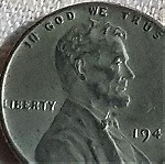  Σπάνιο One Steel cent 1943 σε εξαιρετική κατάσταση