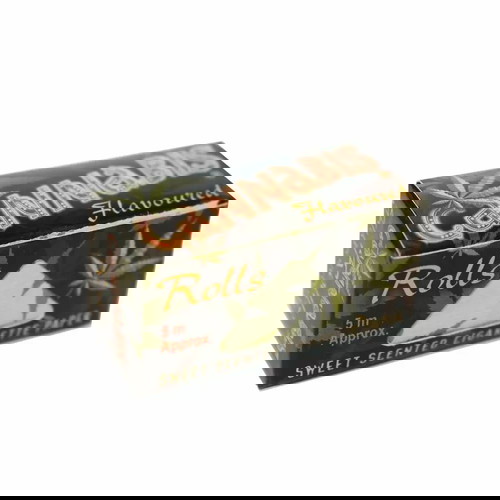 Ρολο τσιγαρόχαρτο Cannabis νέο, 5m μήκος, 44mm πλάτος