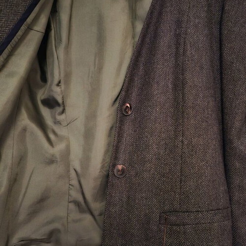 LAK jacket brown with gray like new