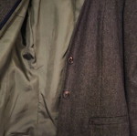 LAK jacket brown with gray like new