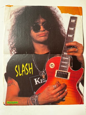 Αφίσα Slash Guns N' Roses 90's μεταχειρισμένη 23cm x 29cm