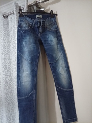 Low Waisted Jeans used, women's XS 34, blue