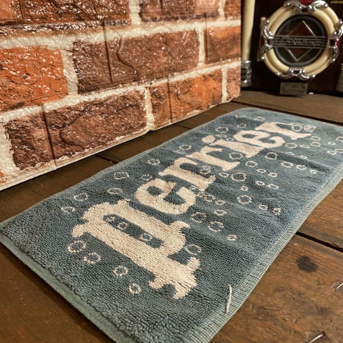 Perrier bar towel used, old