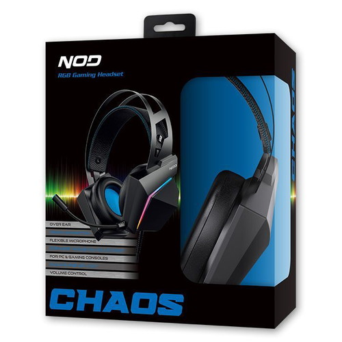 Gaming headset NOD CHAOS με εύκαμπτο μικρόφωνο και RGB LED φωτισμό