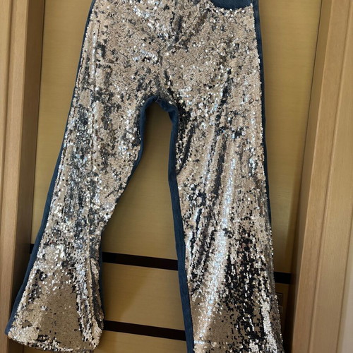 Jean pants Sac & Co new with silver sequins, size M
