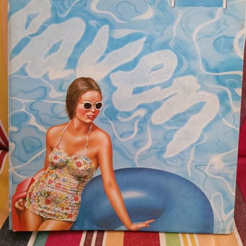 Vintage dossier used with swimmer and lifebuoy designs