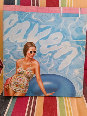 Vintage dossier used with swimmer and lifebuoy designs