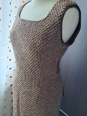 Vintage handmade tweed zakar dress like new, size S/M
