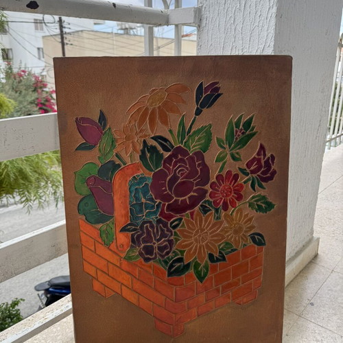Handmade copper painting