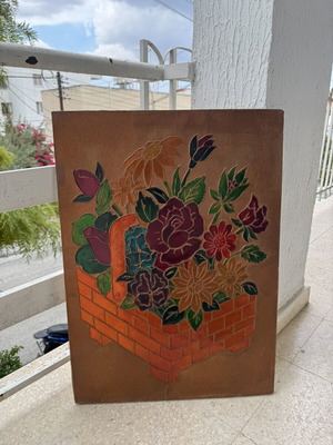 Handmade copper painting