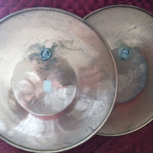 Copper wall decorations like new, set of 4 pieces