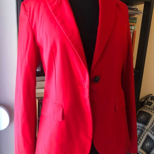 Zara Red Blazer Like New Tailored Fit Size S