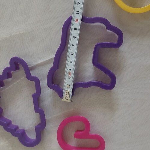 Plastic Cookie Cutters Set of 10 Letters and Animals like new