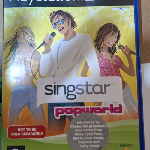 Singstar Pop World game for Sony PlayStation 2 like new
