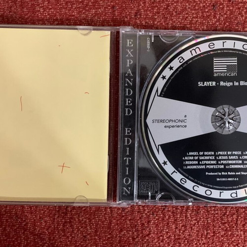 Slayer Reign In Blood CD Expanded Edition like new, metal