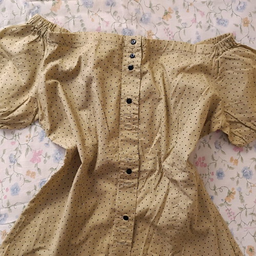 Kouros polka dot blouse like new, size S