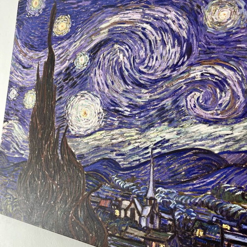 Van Gogh Starry Night oil print like new 60x80cm