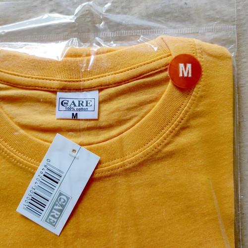 CARE T-shirt orange medium new