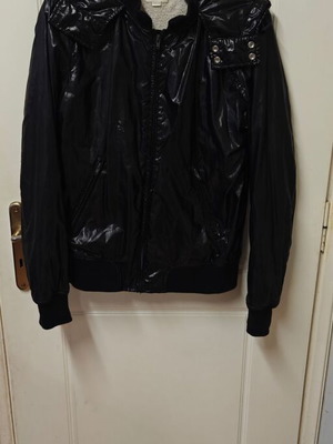 Diesel jacket used, black, size XL, cotton-polyester-nylon
