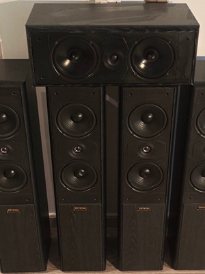Crystal Audio home cinema speaker set, 4 floorstanding C31 XL, 1 center