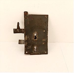 Κλειδαριά Εξώπορτας Φτιαγμένη στο Καμίνι Εποχής 1880