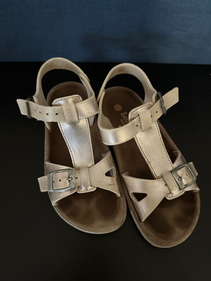 Lelli Kelly leather sandals No33 used, silver and gold
