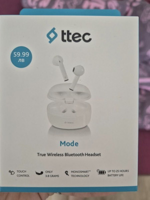Ttec TWS Mode wireless earbuds, white