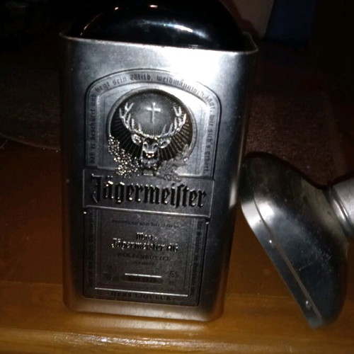 Jagermeister bottle 700ml new with collectible metal packaging
