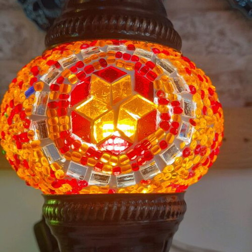 Table mosaic lamp 30cm handmade new