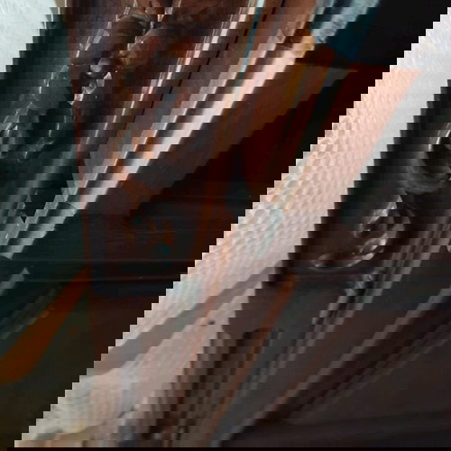 Σκρινιο καρυδιάς σε σκούρο χρωματισμό δύο μερών like new