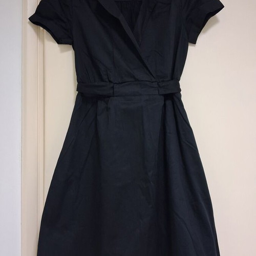 H&M black dress used, size S/M 36-38