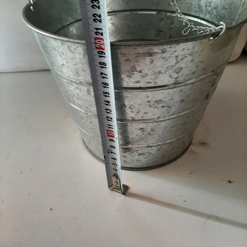 Galvanized garden containers like new, pack of 2